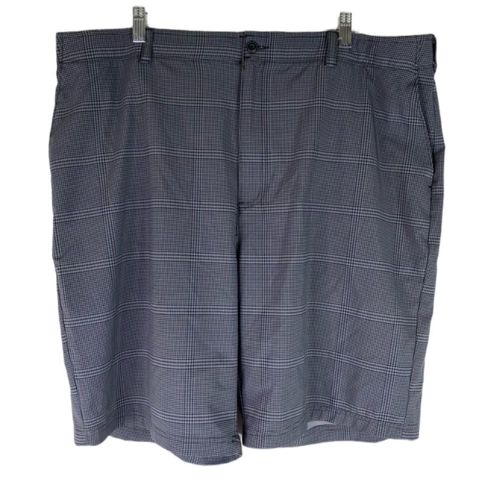 Ben Hogan Shorts Men’s Gray Black Plaid Performance Plaid Golf Athletic Pockets